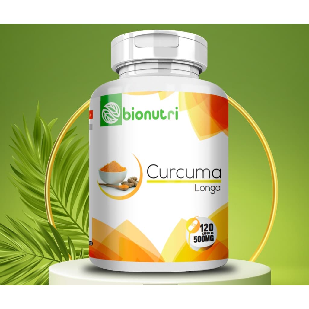 Bionutri Cúrcuma Longa Açafrão 120 Cápsulas 500mg Original
