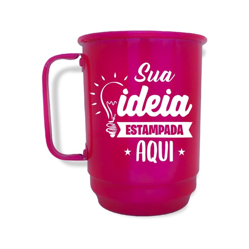 Canecas Personalizadas de Alumínio Coloridas 650ml Kit 20 unidades