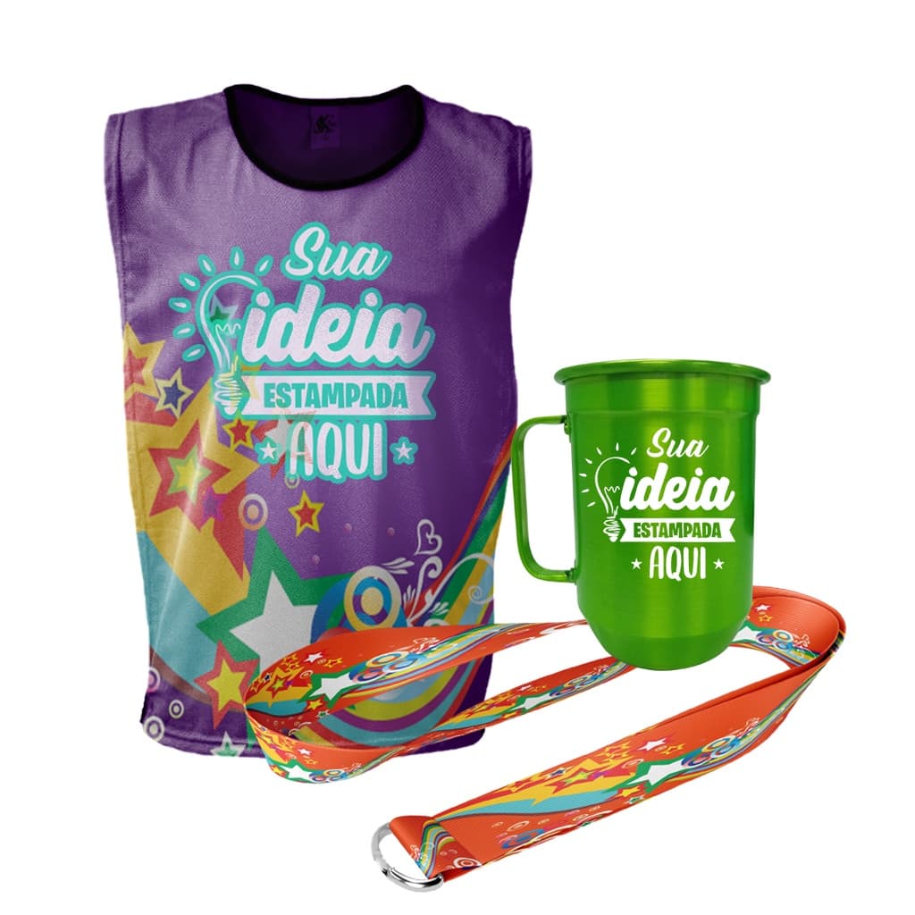 Kit 15 Unidades Canecas + Tirantes + Colete Personalizados