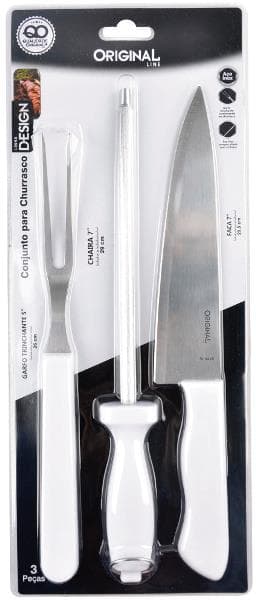 KIT CHURRASCO DESIGN 3 PCS