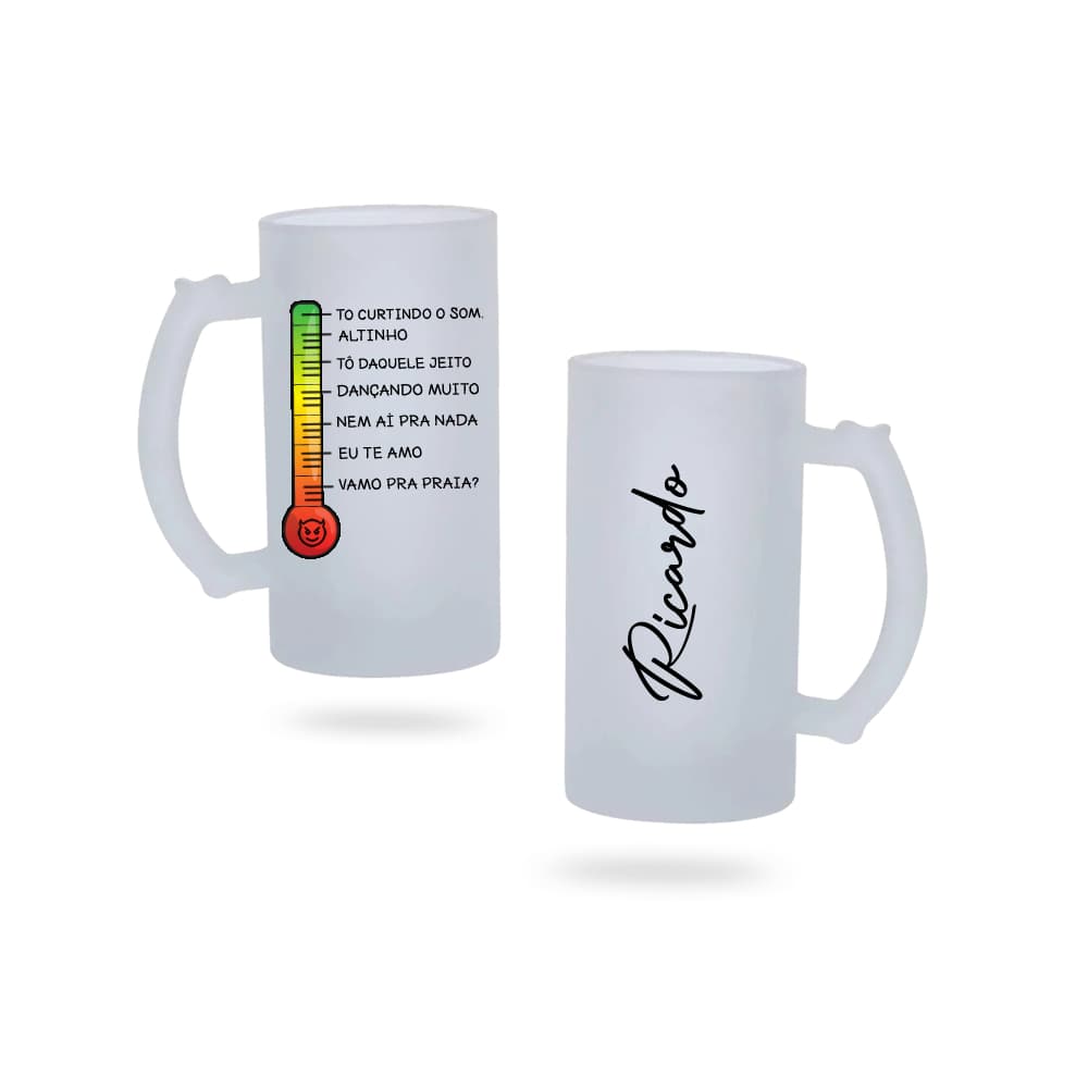 Caneca Personalizada Xicara Branca Grande Caneca de Porcelana Personalizada Dia das Pais Caneca de CHOPP N02