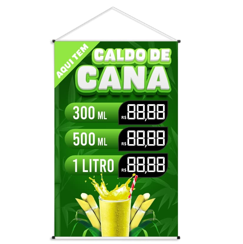 Banner LONA - CALDO DE CANA 60x90 pronta entrega