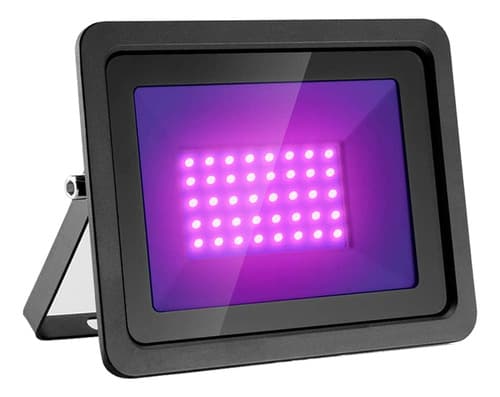 Refletor LED 10W Ultra Violeta Luz Negra - Ideal para Festas  Halloween