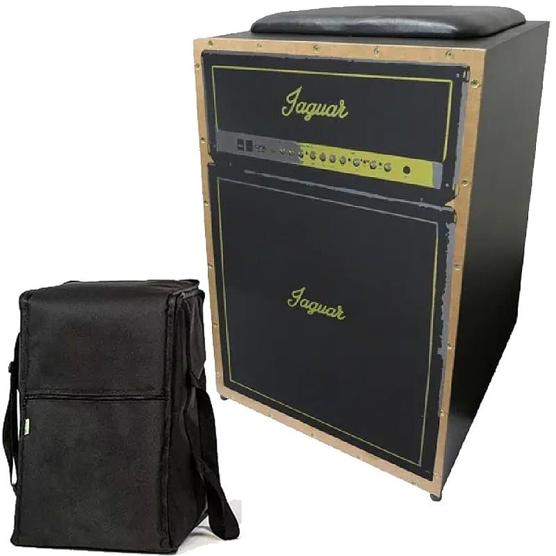 Cajon Inclinado Elétrico Jaguar CJ1000 K2 Preto + Capa