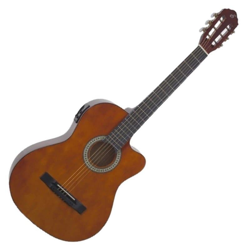 Violão Elétrico Flat De Aço Natural Sf-14 Ceq N - Giannini
