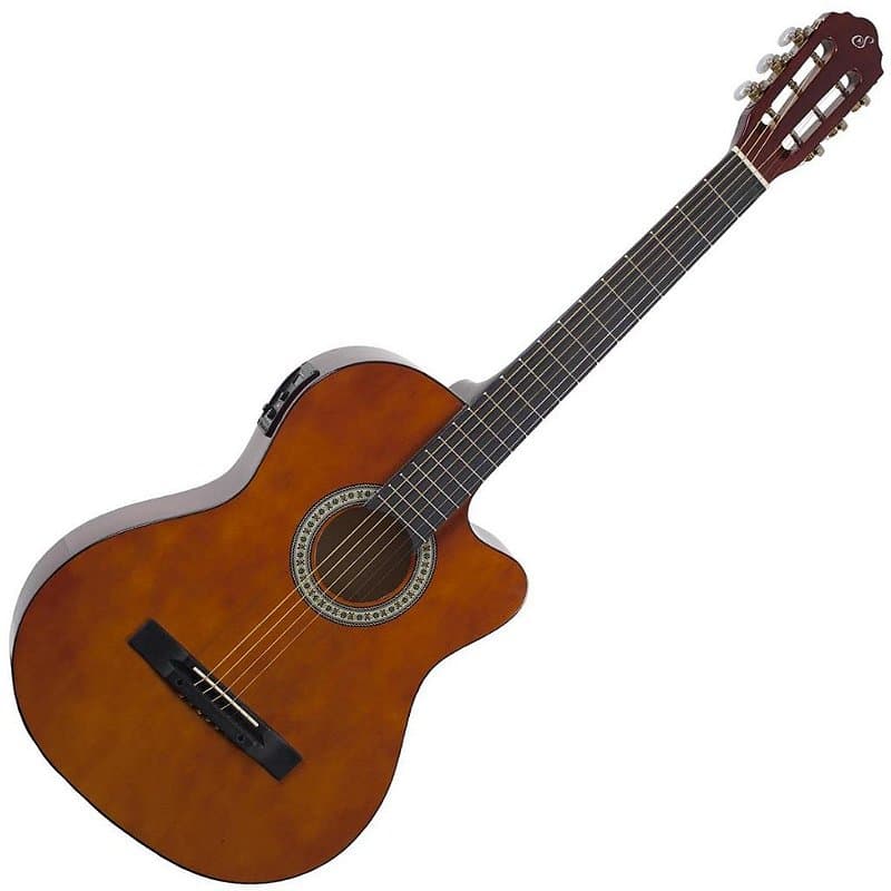Violão Elétrico Giannini Sf14 Aço Flat Fino Natural Afinador