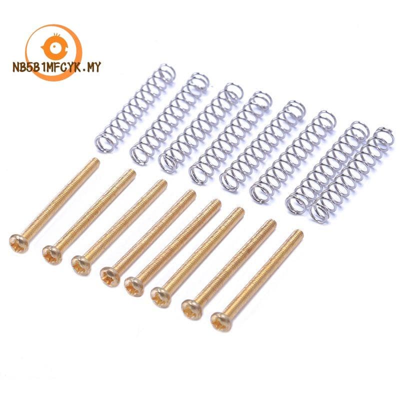 【nb5bBRJ3】8 Pcs M2,5x32mm Pickups Humbucker De Guitarra Elétrica Ajuste De Altura Parafuso E Mola-Passo 0,4mm