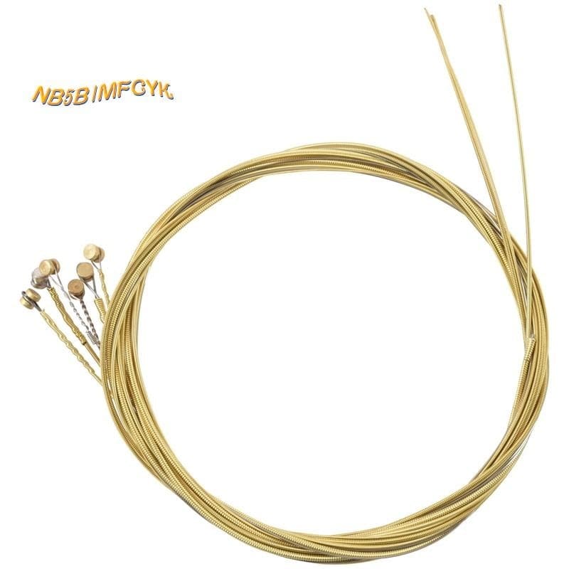 【nb5bBRJ3】6 Pcs Substituição De Cordas De Aço Para Violão Acústico Novo Silver + Brass