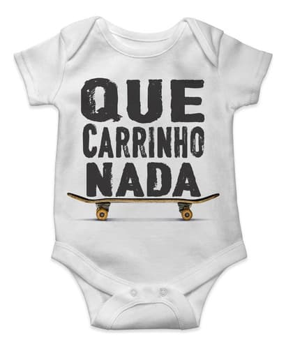 Body Personalizado Temático Que Carrinho Que Nada Skate Sk8
