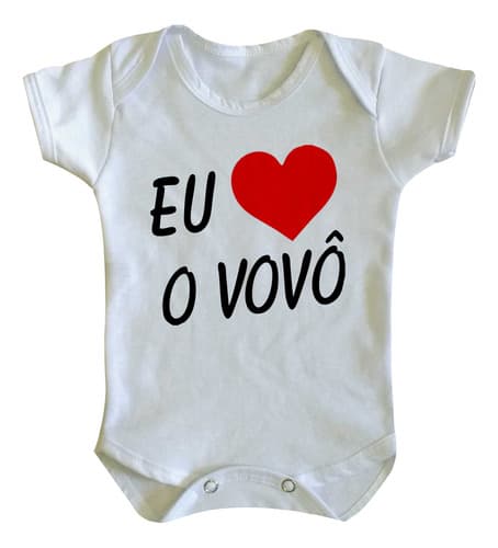 Body Bebe Frase Eu Amo O Vovô