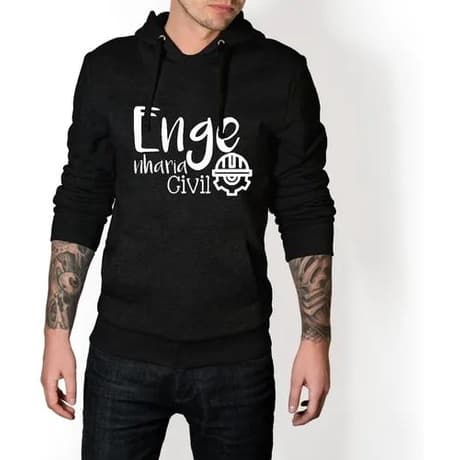 Blusa Moletom Canguru Faculdade Engenharia Civil - 5163