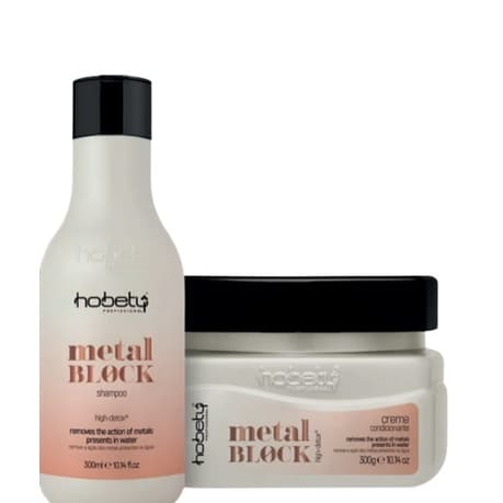 Kit Hobety Metal Block Shampoo+Creme Condicionante 300ml