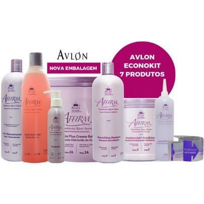 Combo Relaxamento Guanidina Profissional Grande 7 Produtos - Avlon Affirm Econokit