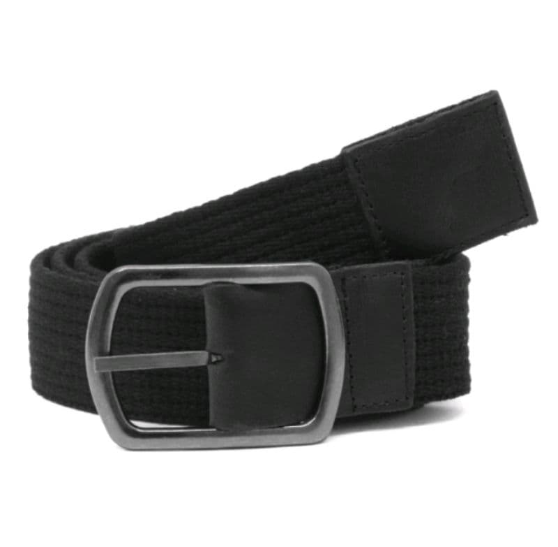 Cinto masculino do Tamanho P ao  Plus size  lona gorgurão Detalhe em couro liso de alta Qualidade fivela de metal ajustável de ótima Qualidade lindo casual pro dia a dia