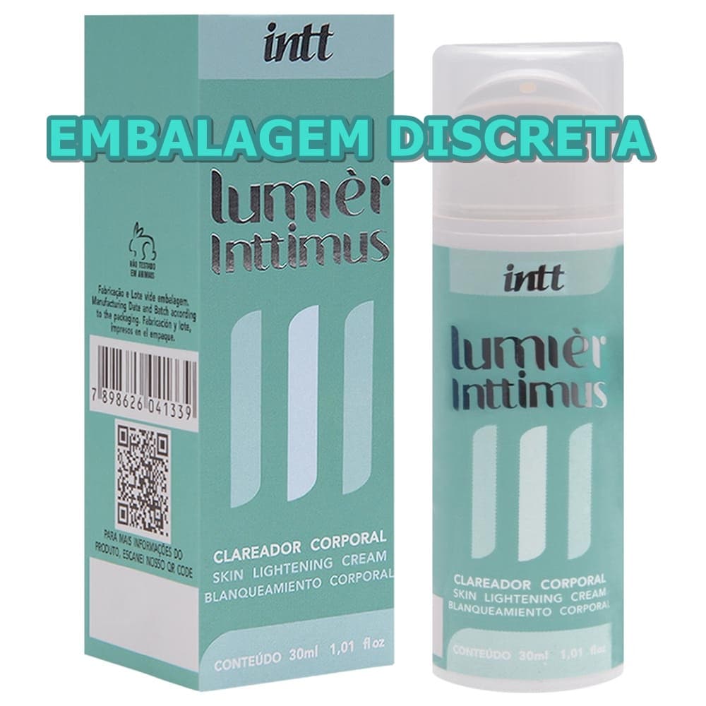 Lumier Inttmus  Creme Clareador Corporal e Virilha e Axilas Corporal 30Ml Intt sexshop