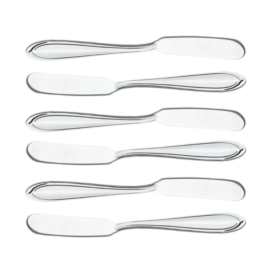 Jogo Espátulas Manteiga Laguna Inox 6 Peças