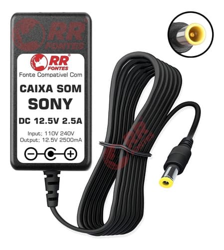 Fonte 12,5v Para Caixa De Som Sony Srx5 Srs-x5 Ac-s125v25a