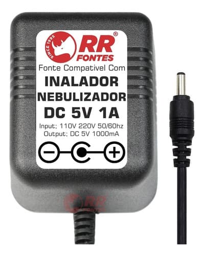 Fonte 5v Para Inalador Nebulizador Portátil Nebmesh 1 G-tech