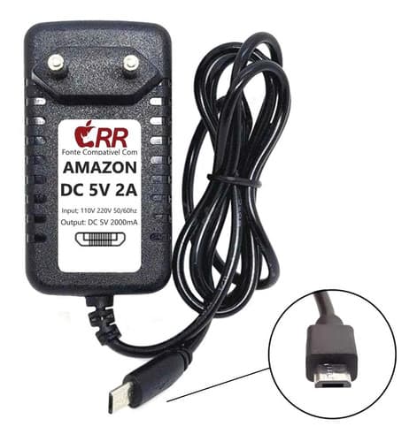 Fonte Carregador Dc 5v 2a P Amazon Echo Dot