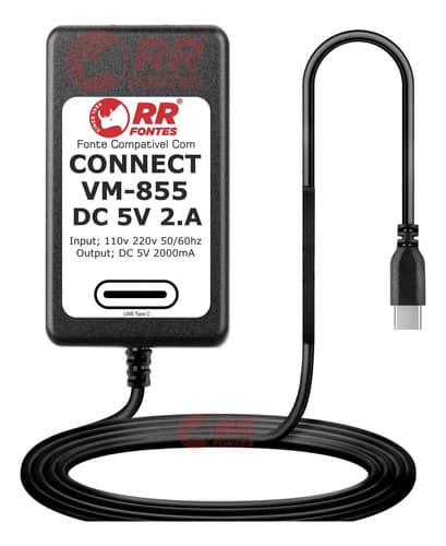 Fonte Carregadora 5v Baba Eletrônica Motorola Vm855 Connect