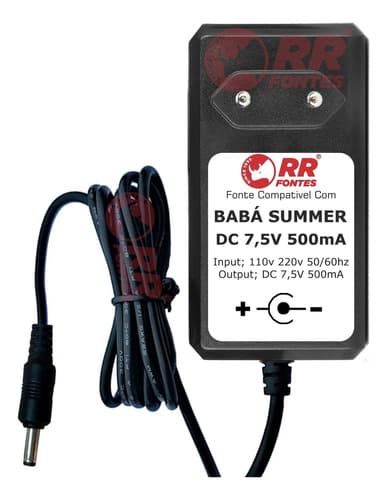 Fonte Carregadora Babá Summer 7,5v 500ma
