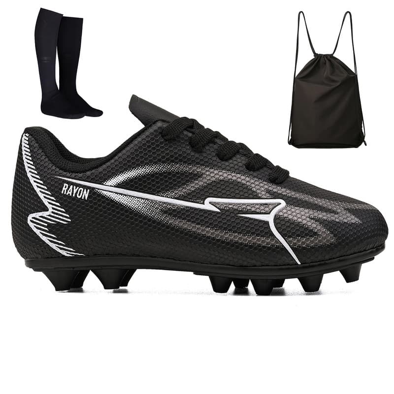 Kit Chuteira Infantil Futebol Meninos Trava Campo Grama Natural + Mochila + Meião