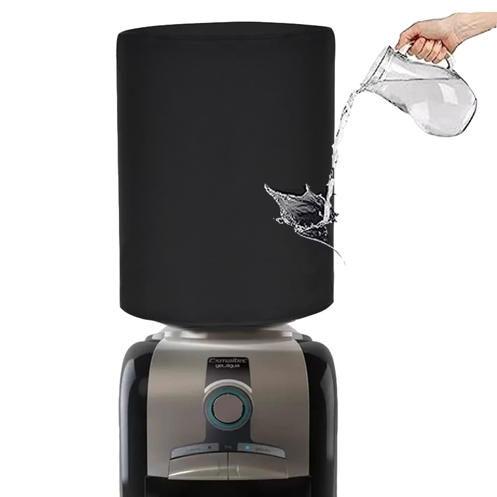 Capa para Galão De Água 20 Litros Garrafão Preto Fosco Anti Mofo Luxo Impermeável