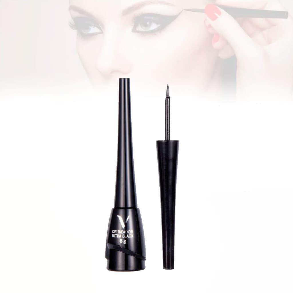 Delineador Ultrablack Vivai Líquido Alta Duração Prova Dágua