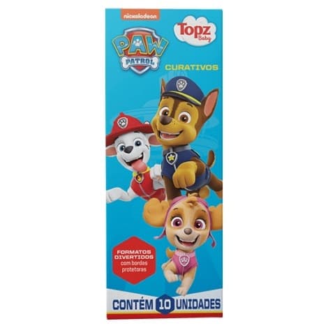 Curativo Patrulha Canina 10 Unidades Vários Desenhos
