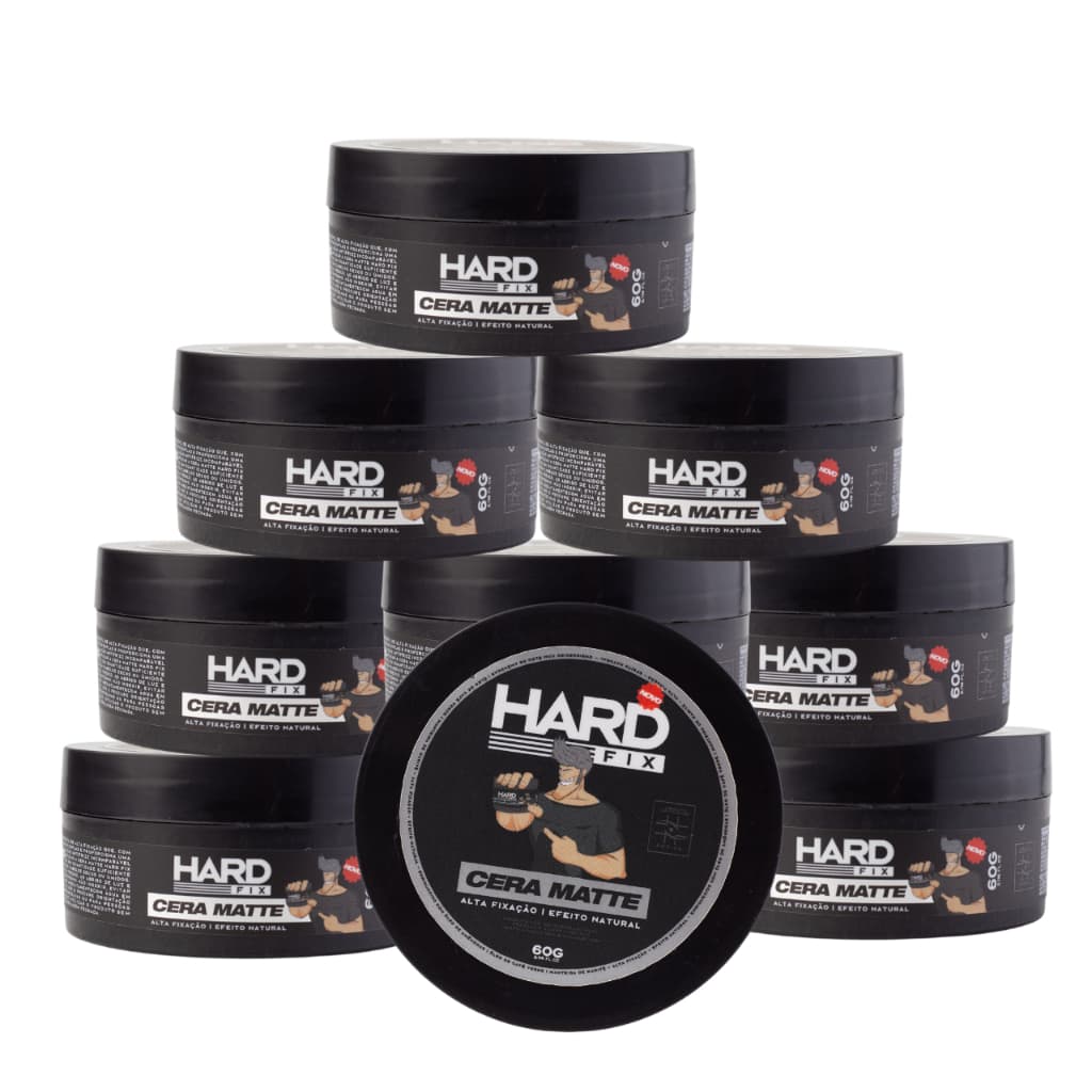 12 Unid Cera Capilar Modeladora Efeito Seco Hard Fix 60g