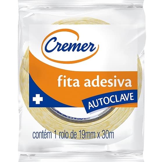 Fita Adesiva Zebrada para Autoclave 19mmx30m Cremer