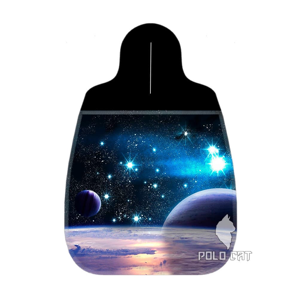 Lixocar para Carro Automovel Limpeza Personalizado Neoprene 2mm Grosso Universo Planetas Lindo