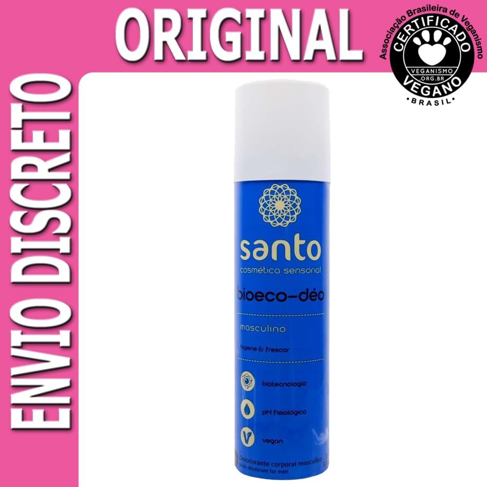 Bioeco Déo Masculino Desodorante Íntimo 110g Santo Frescor e Proteção Avançada Sexshop Vegano