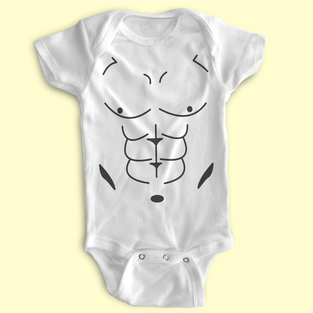 Body Bebe Personalizado - Abdômen Trincado