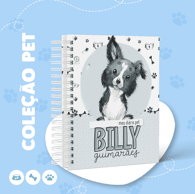 Caderneta de vacinação Pet Personalizada com Nome