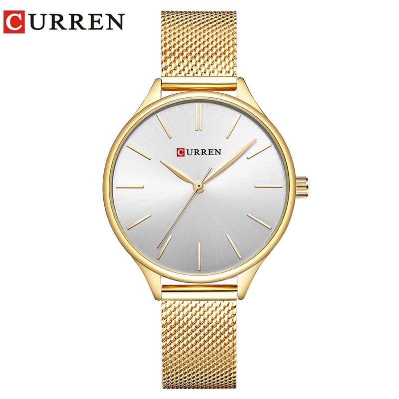 Relógio Feminino Curren CR24MX Original Elegante Aço Inoxidável à Prova d’Água