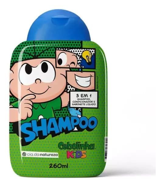 Shampoo 3 em 1 Cebolinha Kids 260ml