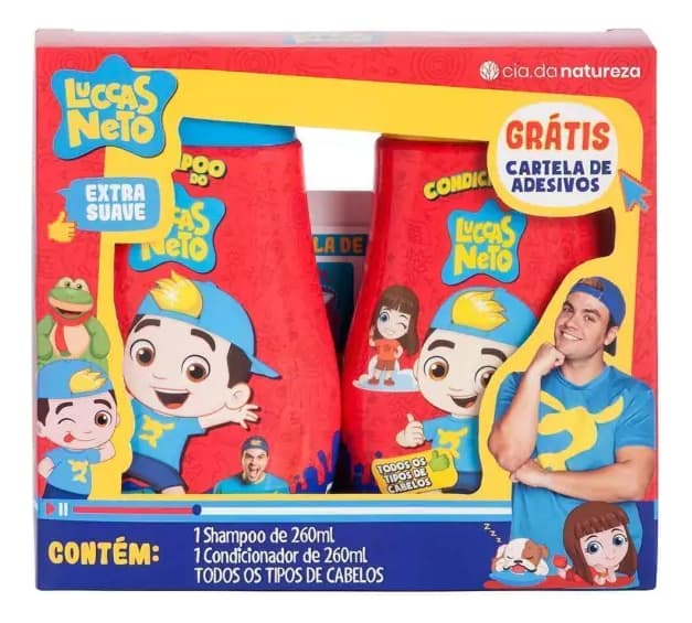 Luccas Neto Shampoo e Condicionador 2x260ml