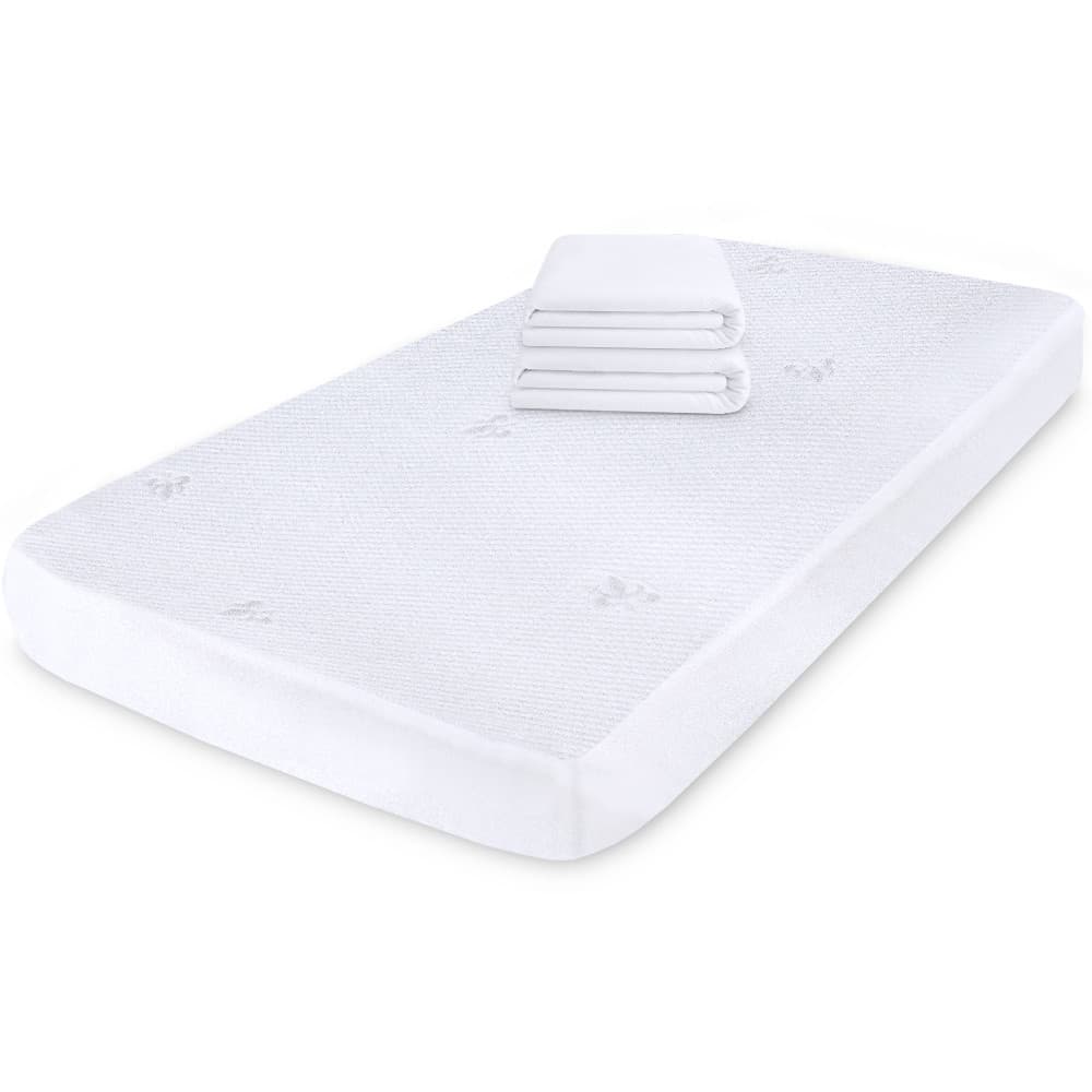 Kit 2 Protetor Impermeável Chiqueirinho Bebê 100% Silencioso De Malha Premium 100x70cm BF Colchões