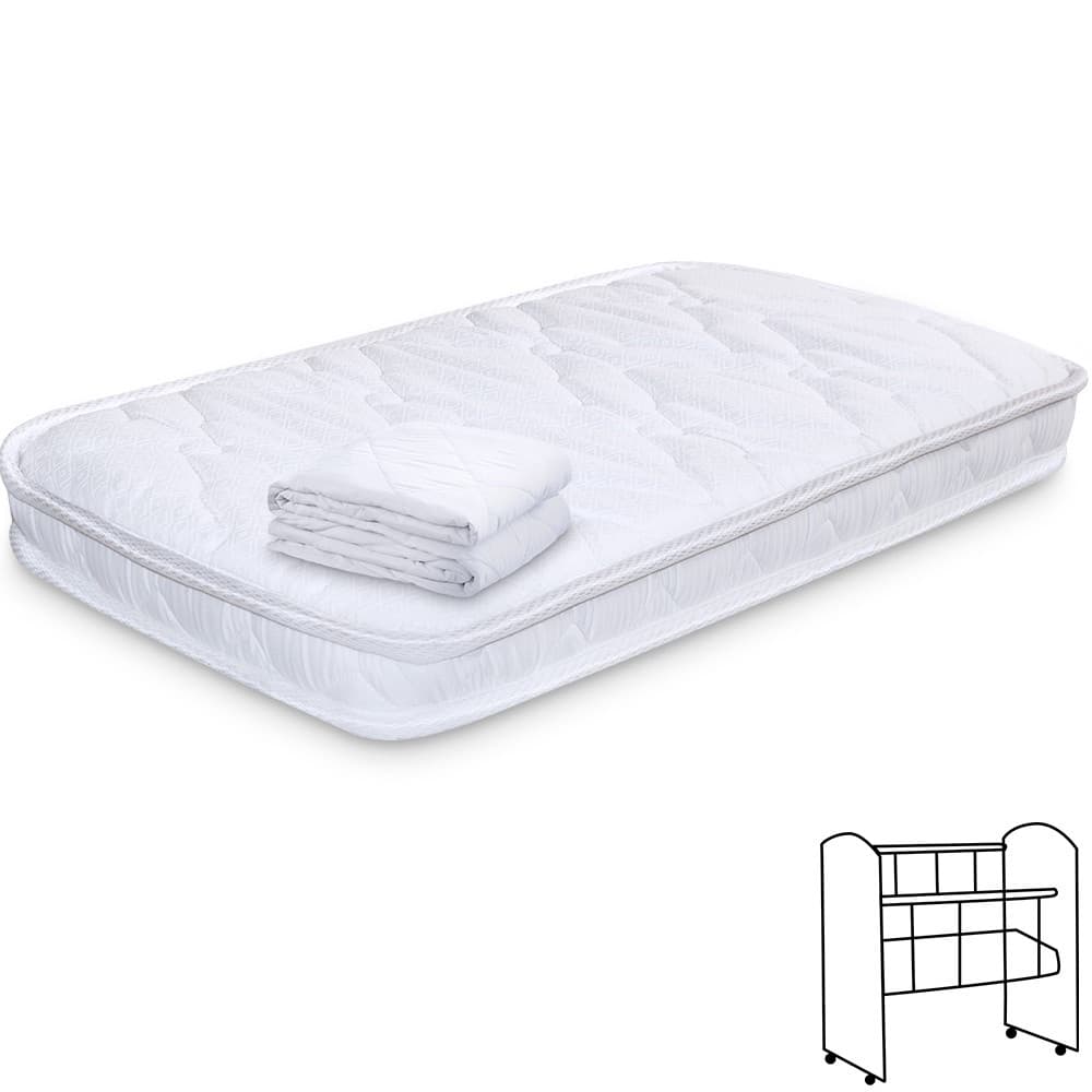 Colchão para Mini Berço Chiqueirinho Infantil Bebê Antialérgico 78x32x6 cm BF Colchões