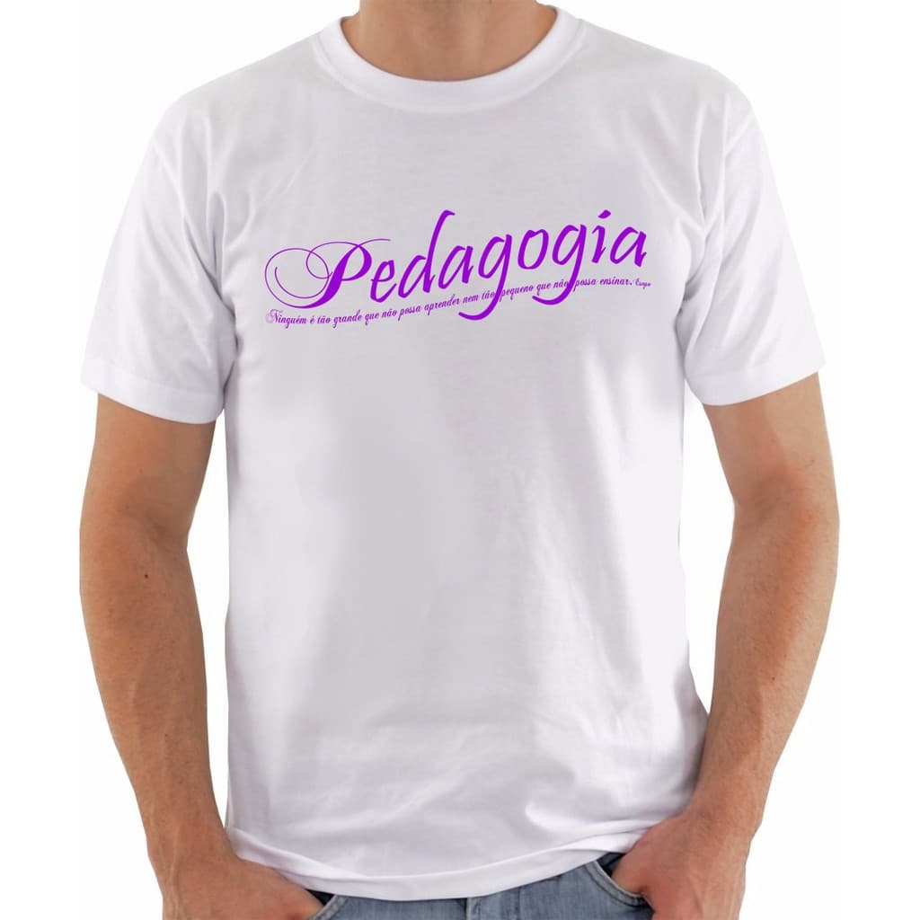 camiseta unissex profissão pedagogia professores professora