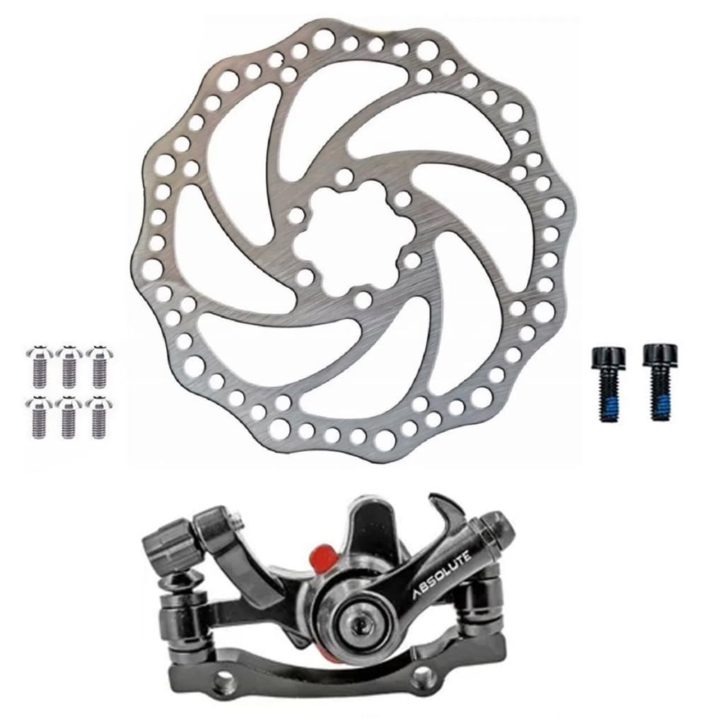 Pinça Freio A Disco Mecânico Bike Com Disco 160mm Traseira Entrega Rapida