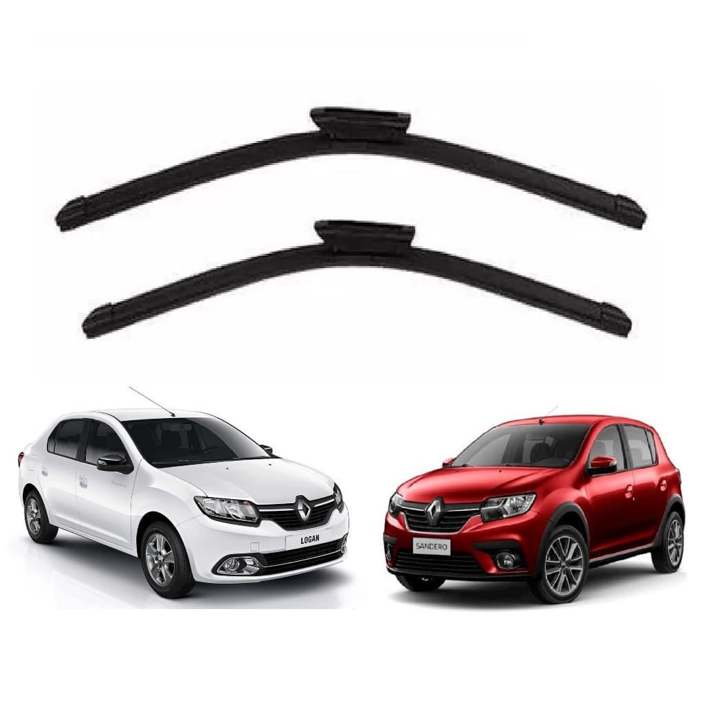 Par Palheta Limpador Encaixe Original Parabrisa Sandero 2015 A 2018
