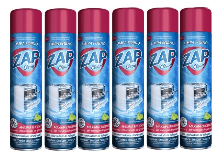 Kit C/ 6un Limpa Forno Zap Clean 400ml