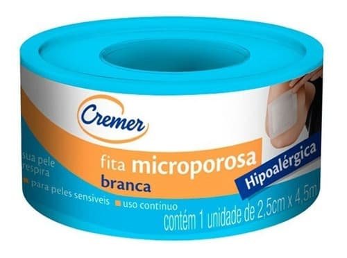 Fita Microporosa Hipoalérgica 2,5 X 4,5m Cremer