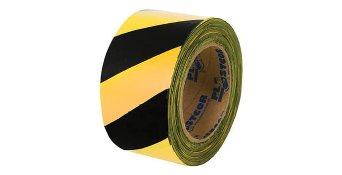 Fita Zebrada 7Cm X 200Mt Plastcor
