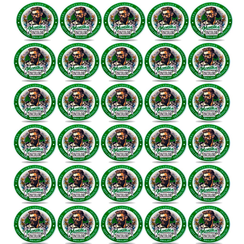 30 cera Modeladora Incolor Ultra Fixação 120g Monster barber