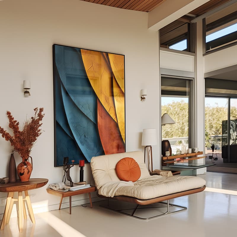 Quadro Decorativo 115x80cm Abstrato Veludo Minimalista Hall da Luxo Sala Quarto Casa Decoração De 4k