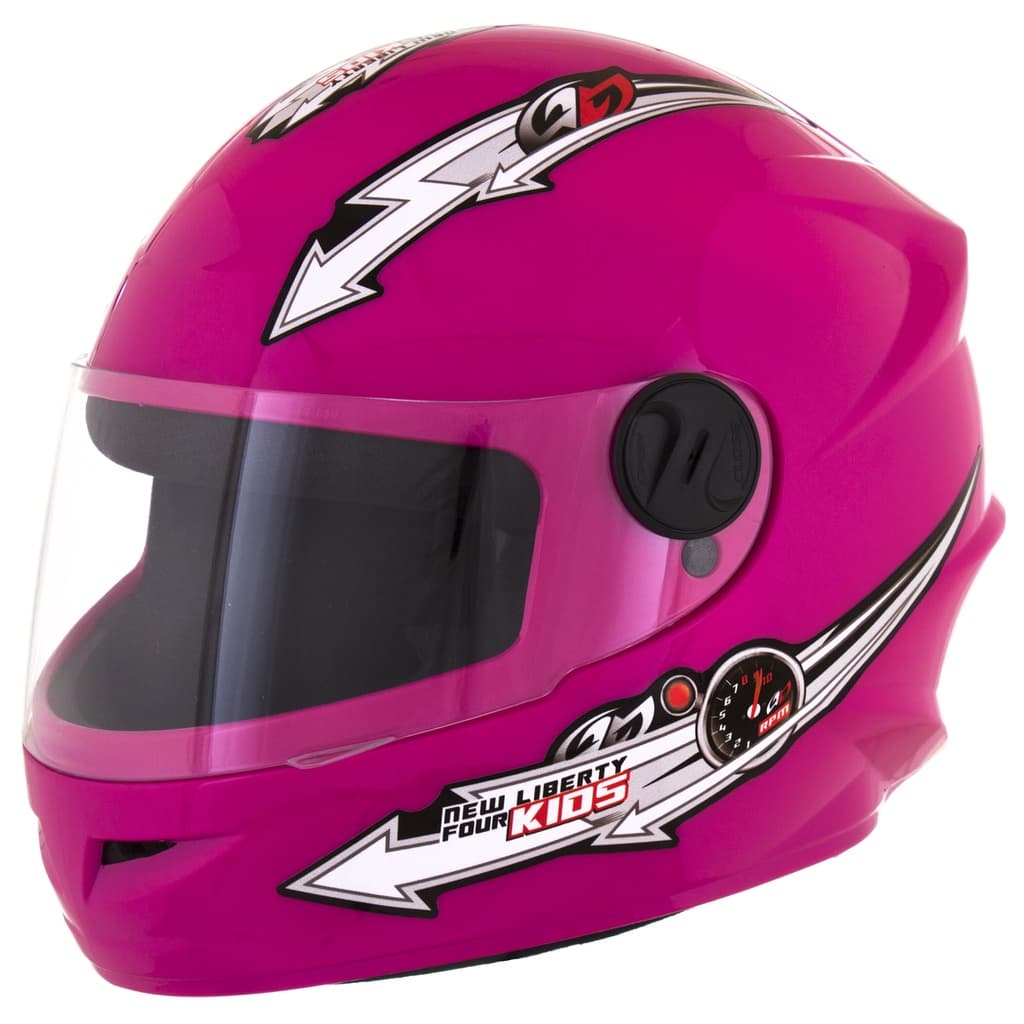 Capacete Fechado Integral Infantil Pro Tork Liberty Four Kids Para Crianças Rosa Tamanho 54 Menina