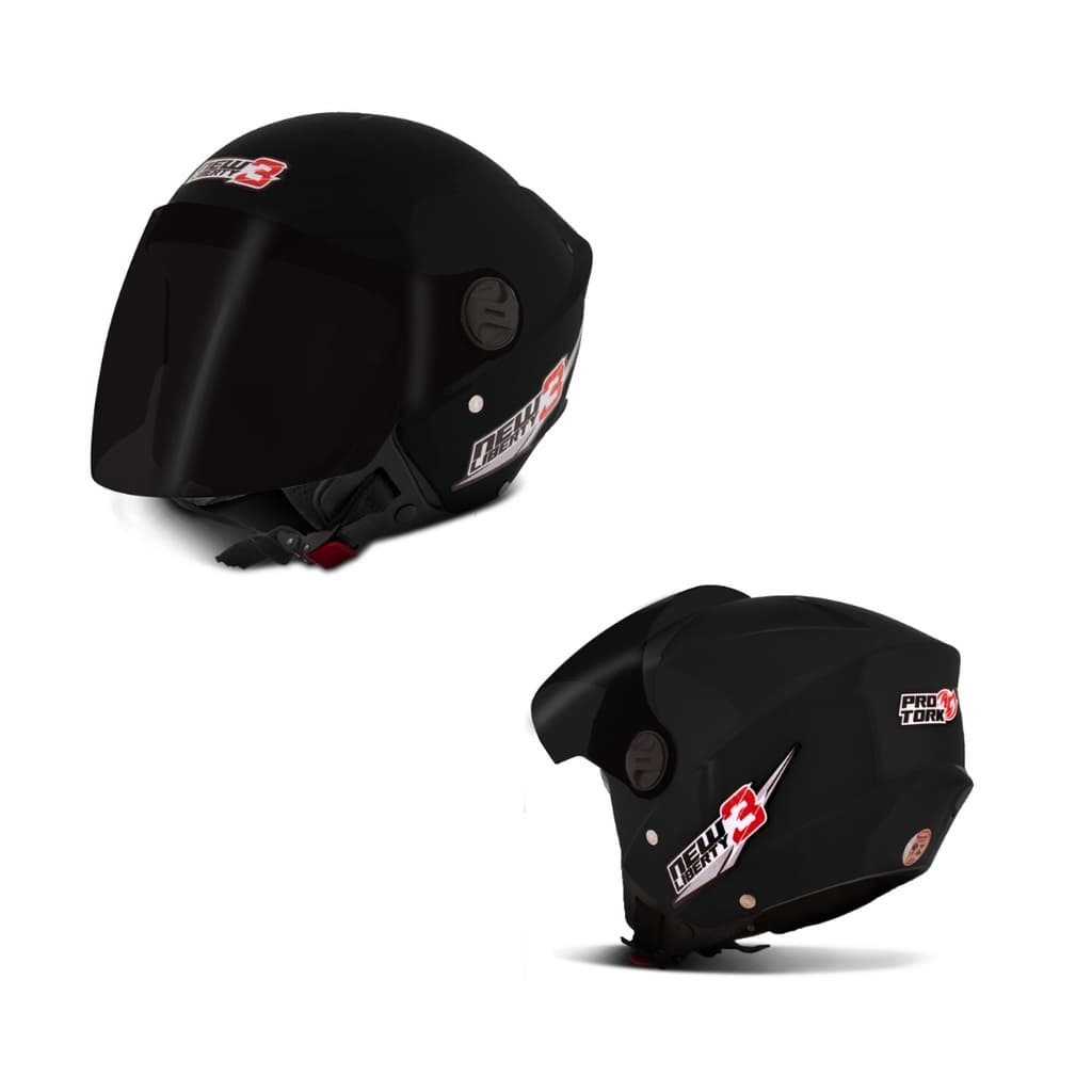 CAPACETE NEW LIBERTY TREE COM VISEIRA FUME Aberto Pro Tork Barato Preto Fosco Masculino Feminino